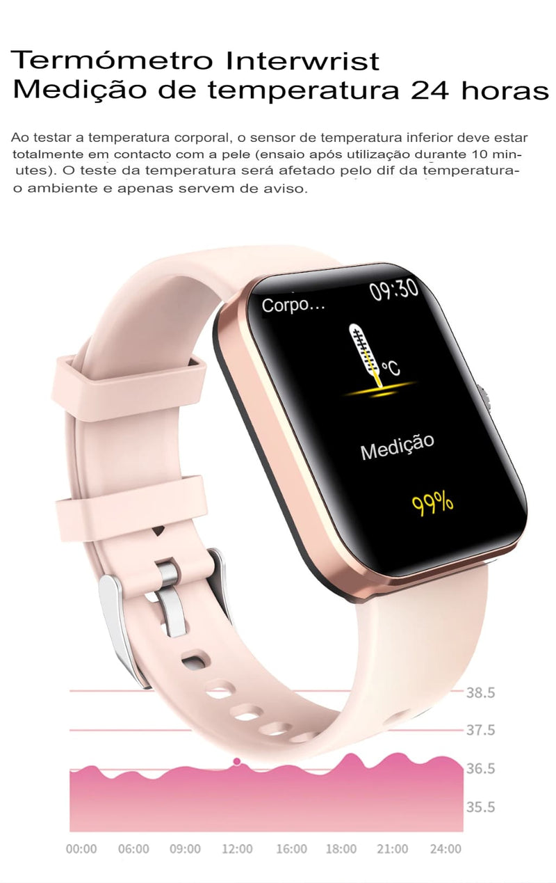 Relógio Inteligente Completo Masculino e Feminino - Medical SmartWatch 2023 Original