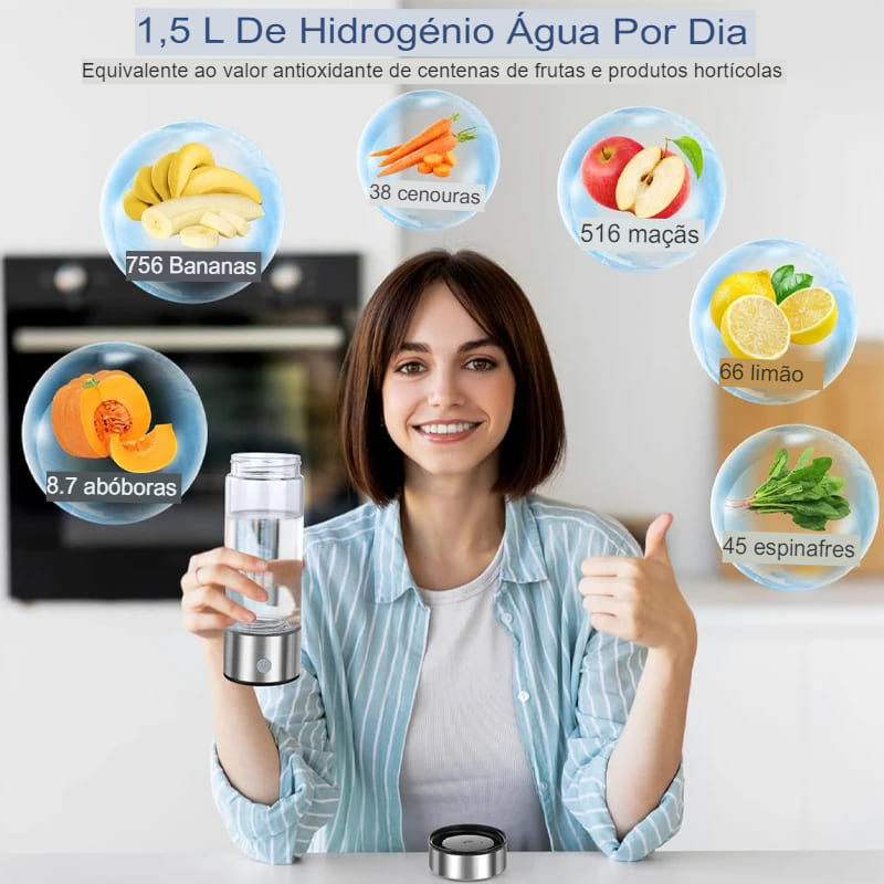 beneficios del agua hidrogenada